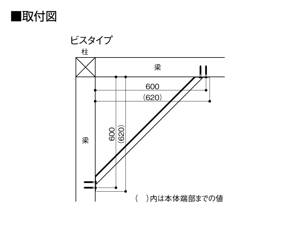 トラスティー600取付図1