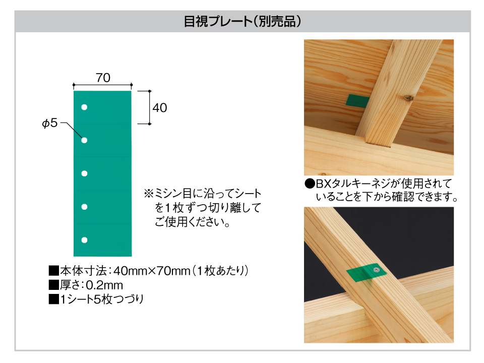 目視プレート